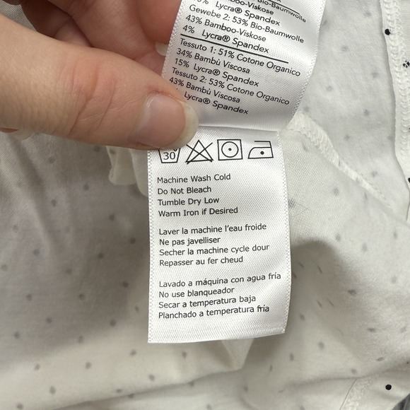 Tasc Dress Women's S White Dot NWT Rhythm Racer Back Running Organic Cotton Golf - Picture 15 of 15